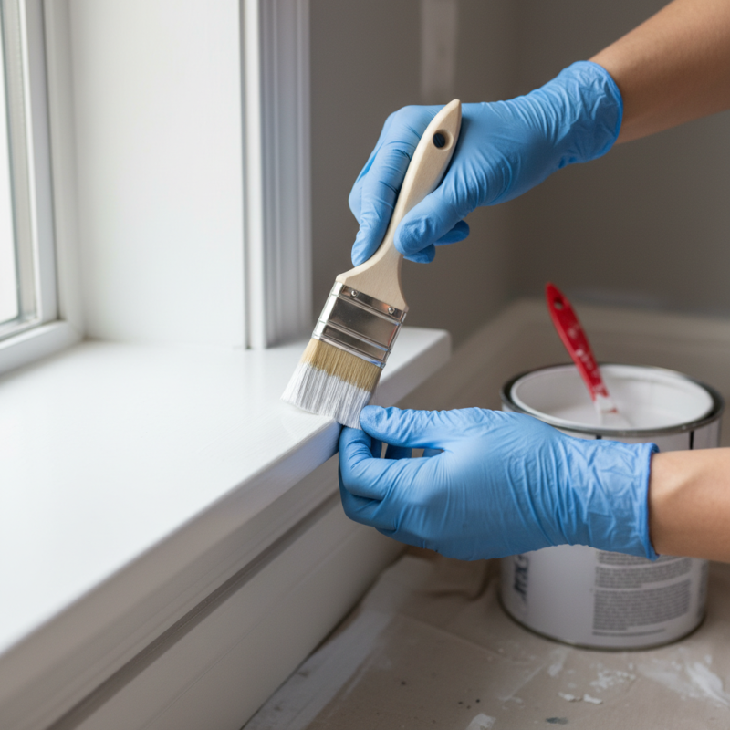 How to Paint Wood Trim Without Brush Marks Easily?