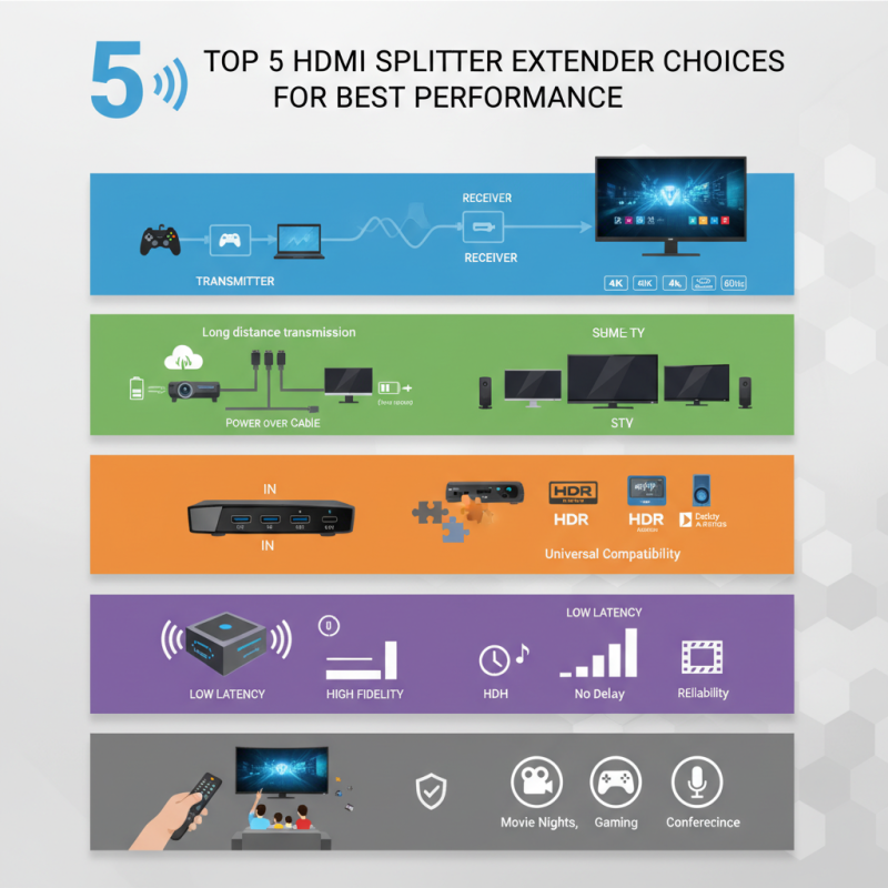Top 5 HDMI Splitter Extender Choices for Best Performance?