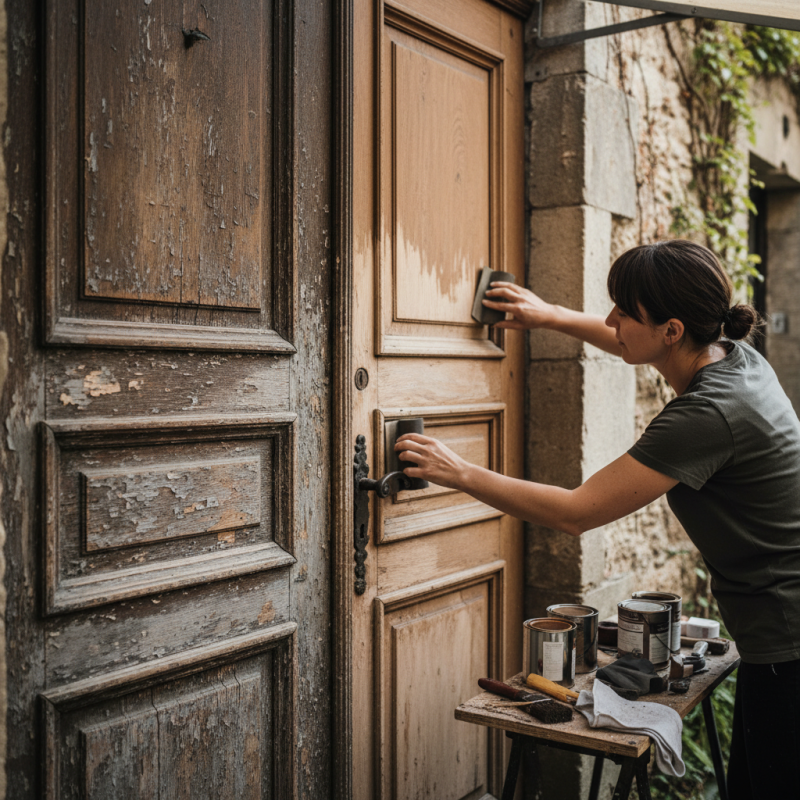 2026 Best Tips to Restore Sun Damaged Wooden Doors?