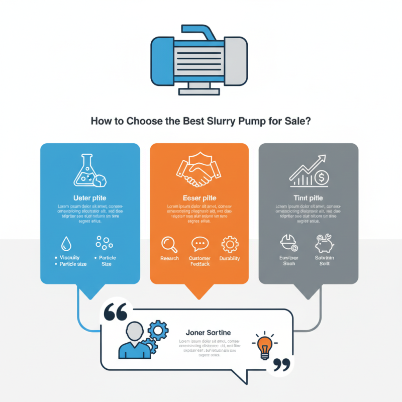 How to Choose the Best Slurry Pump for Sale?