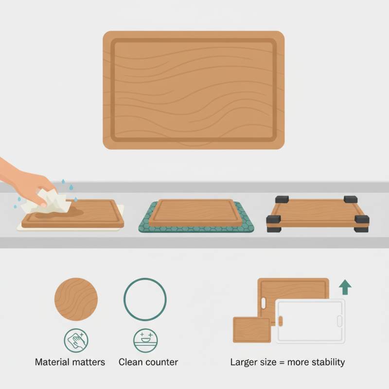 How to Prevent Your Cutting Board from Slipping on Counter?
