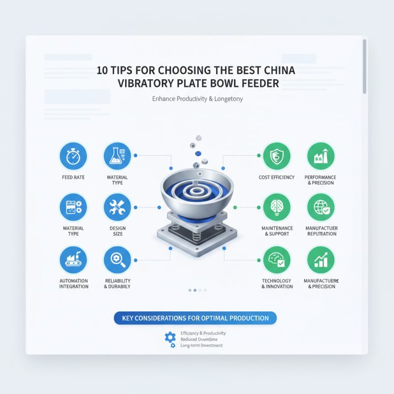 10 Tips for Choosing the Best China Vibratory Plate Bowl Feeder?