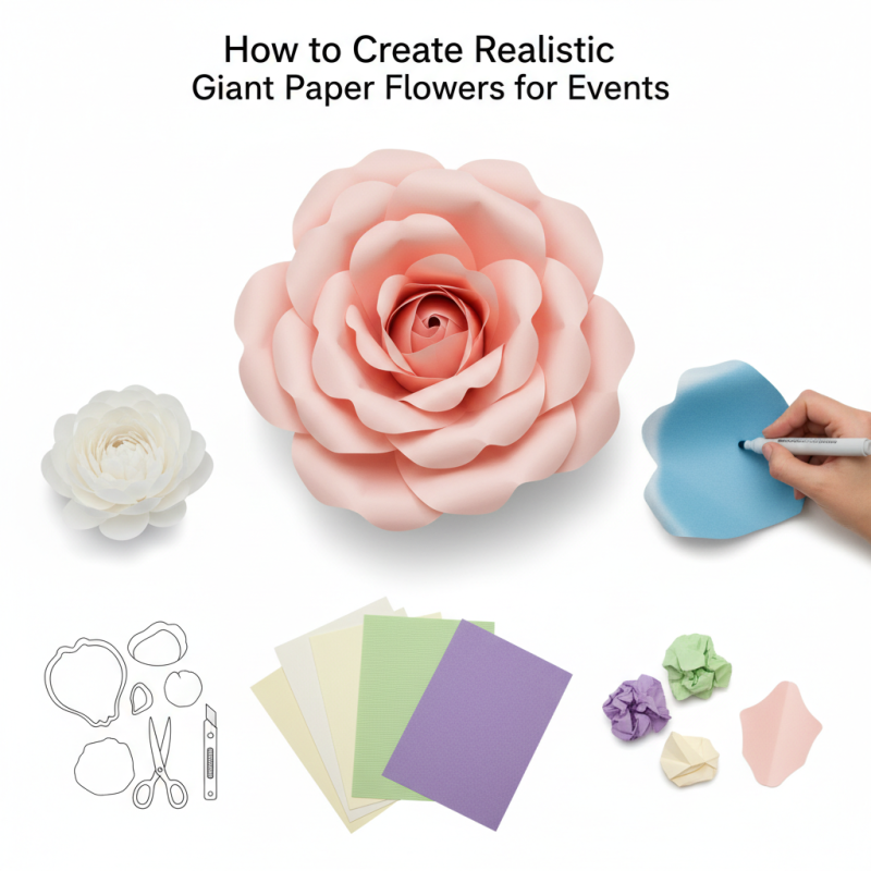 How to Create Realistic Giant Paper Flowers for Events?