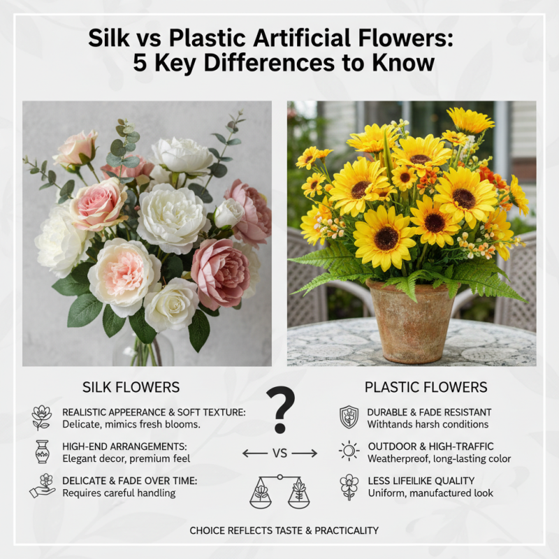 Silk vs Plastic Artificial Flowers 5 Key Differences to Know?