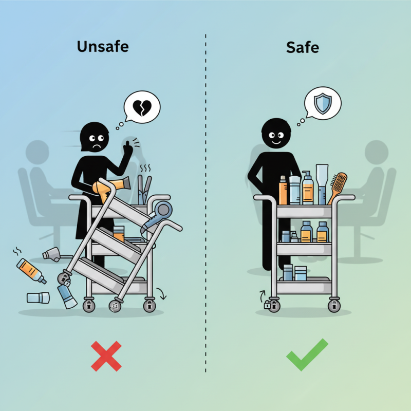 Why Do Salon Trolleys Need Lockable Wheels for Safety?