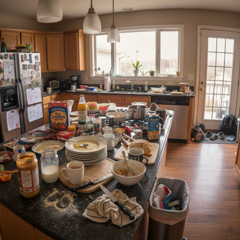 Why Do Kitchens Become Messy So Quickly?