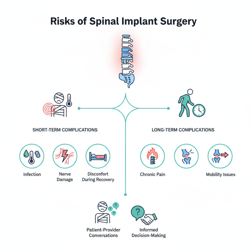 What are the risks of spinal implant surgery for patients?