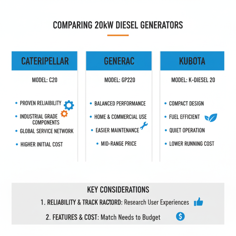 How to Choose the Best 20kw Diesel Generator for Your Needs?