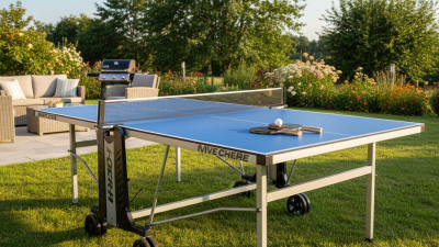 How to Choose the Best Fold Up Outdoor Ping Pong Table for Your Needs?
