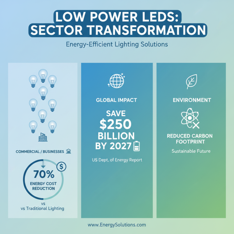 Low Power Consumption LEDs for Energy Efficient Lighting Solutions?