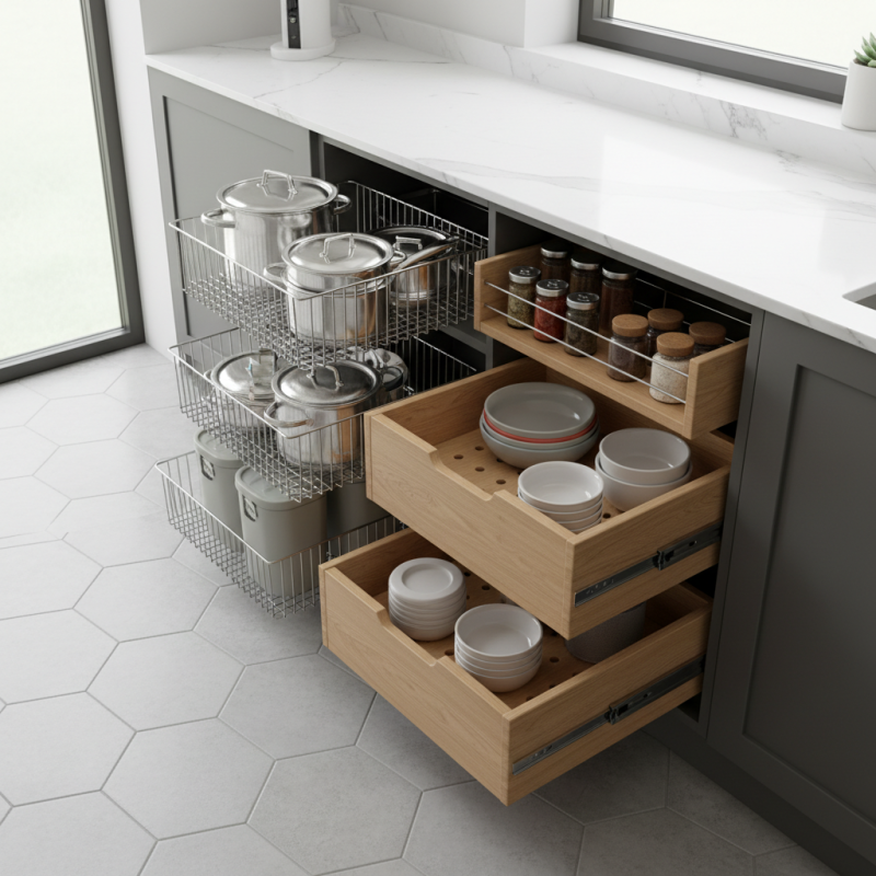 Top Tips for Choosing Base Cabinet Pull Out Solutions?