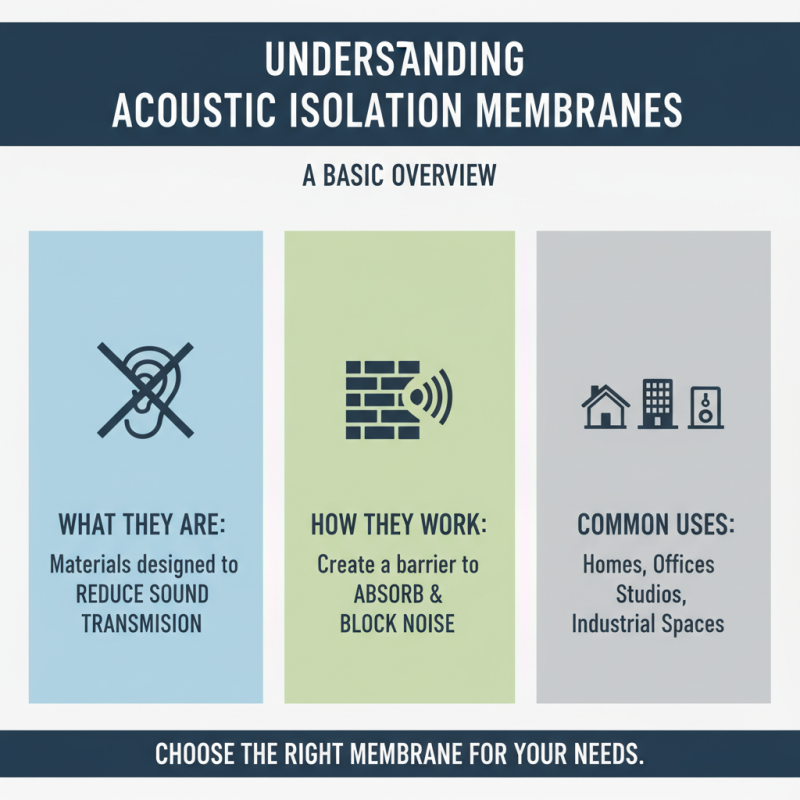 How to Choose the Right Acoustic Isolation Membrane for Your Needs?