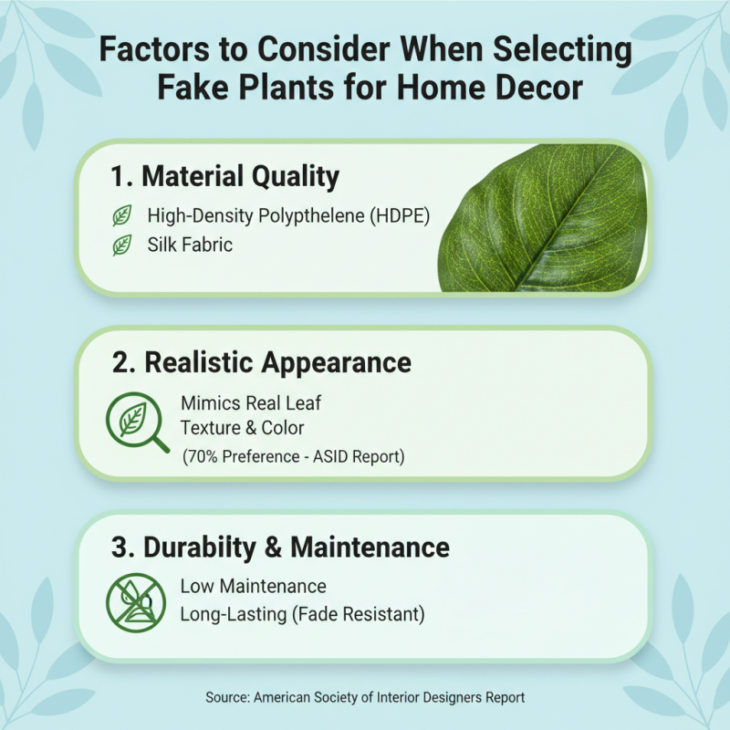 How to Choose Realistic Fake Plants for Your Home Decor?