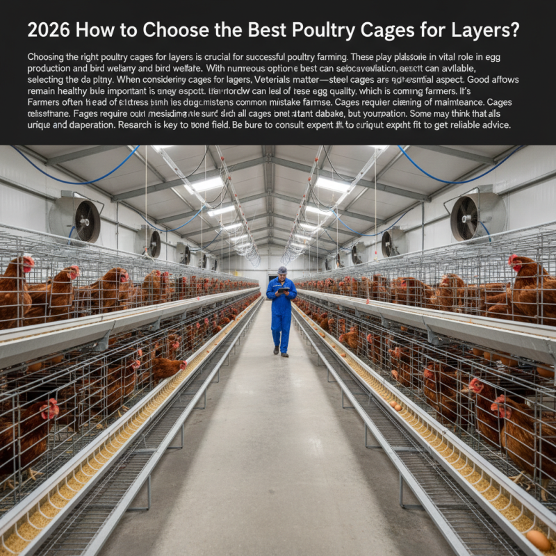 2026 How to Choose the Best Poultry Cages for Layers?