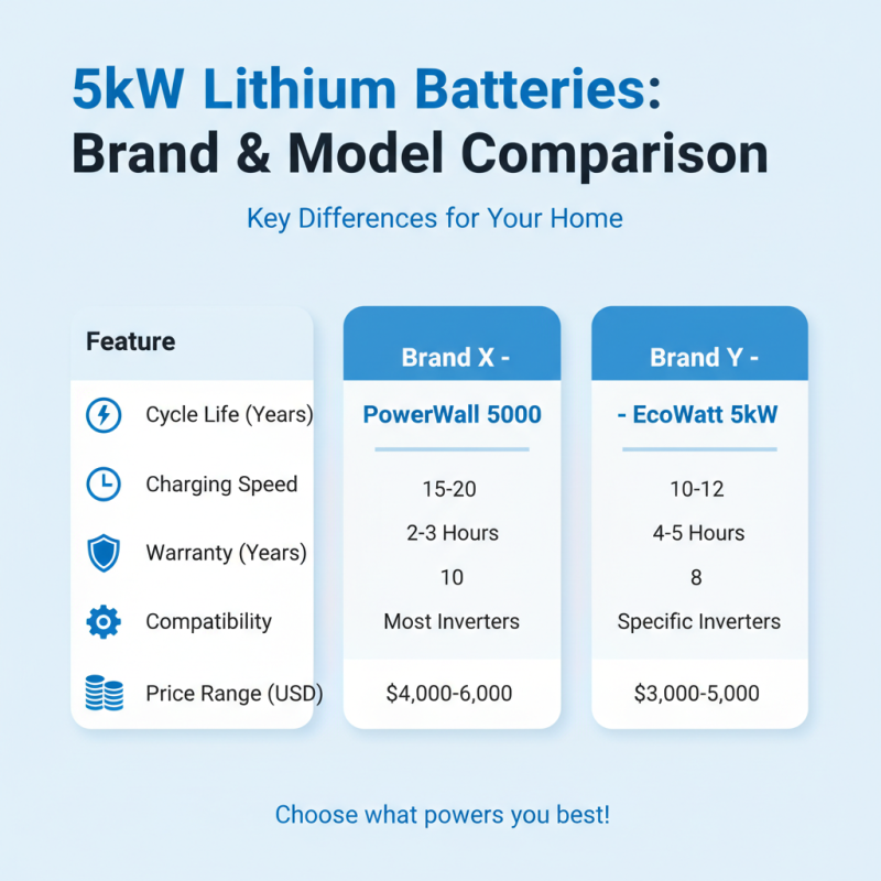 How to Choose the Right 5kw Lithium Battery for Your Needs?