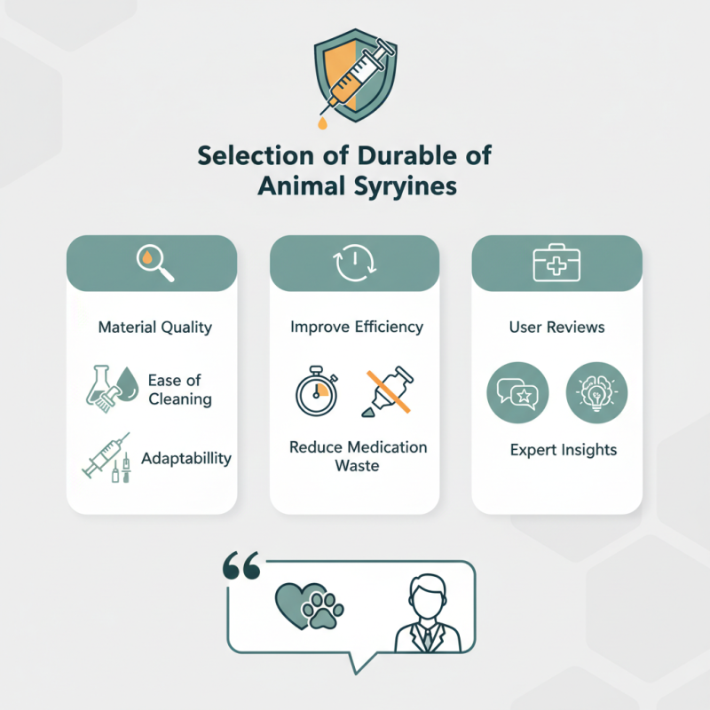 How to Choose a Durable Animal Syringe for Efficient Use?