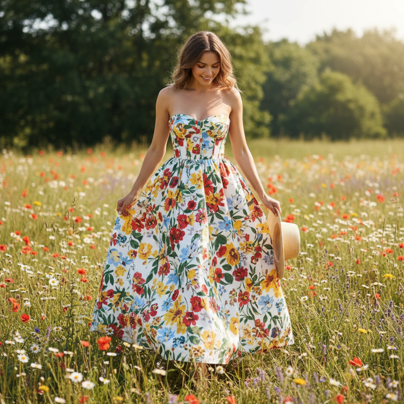 Why Choose a Floral Bustier Dress for Your Summer Wardrobe?