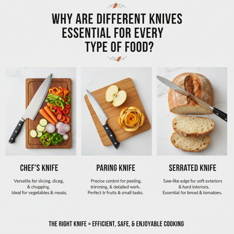 Why Are Different Knives Essential for Every Type of Food?