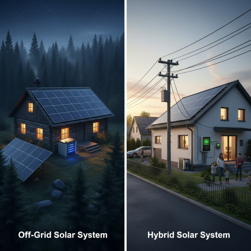 Top 10 Differences Between Off Grid and Hybrid Solar Systems?