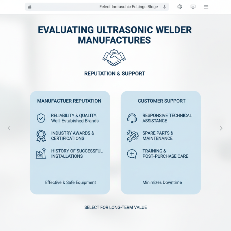 How to Choose the Right Ultrasonic Welder Plastic for Your Needs?