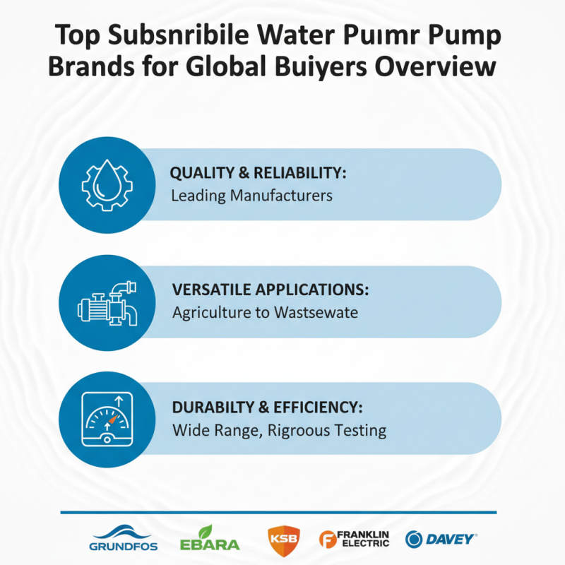 Top Submersible Water Pump Options for Global Buyers?