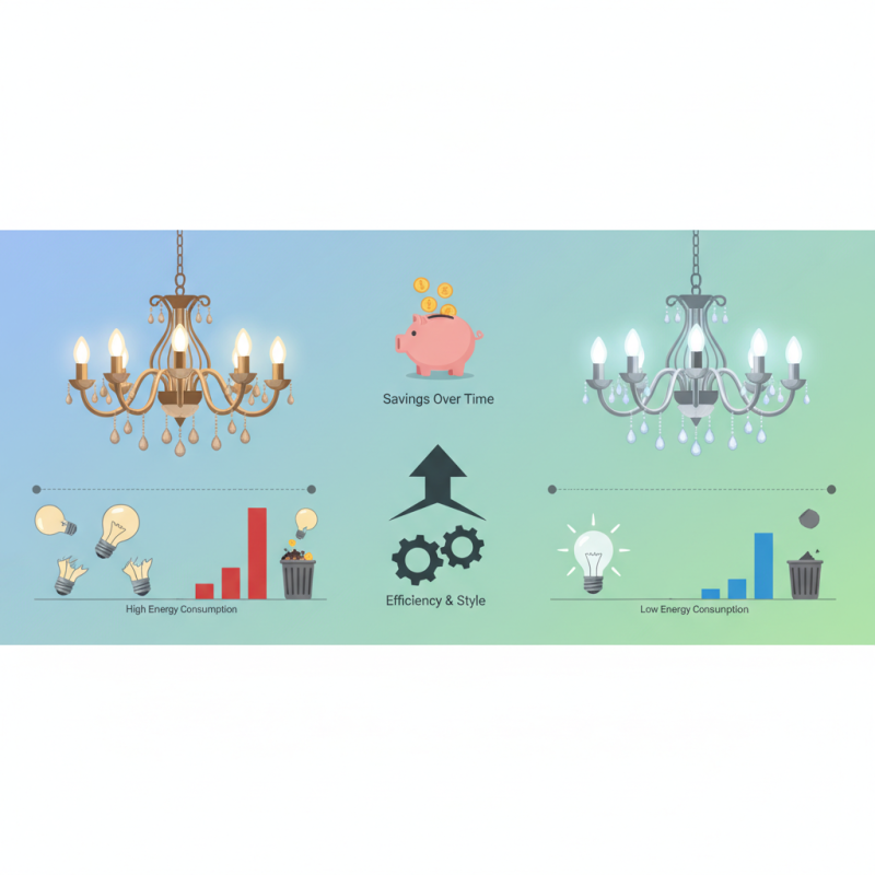 What are the advantages of using LED bulbs in chandeliers?