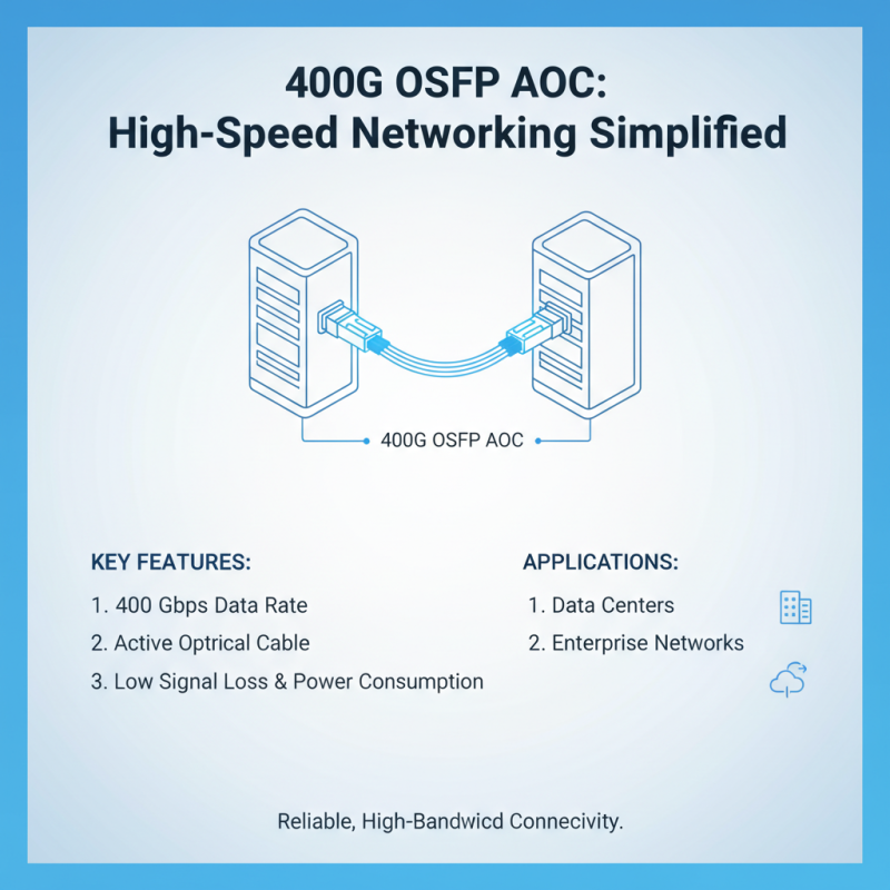 How to Choose the Right 400G OSFP AOC for Your Network Needs?