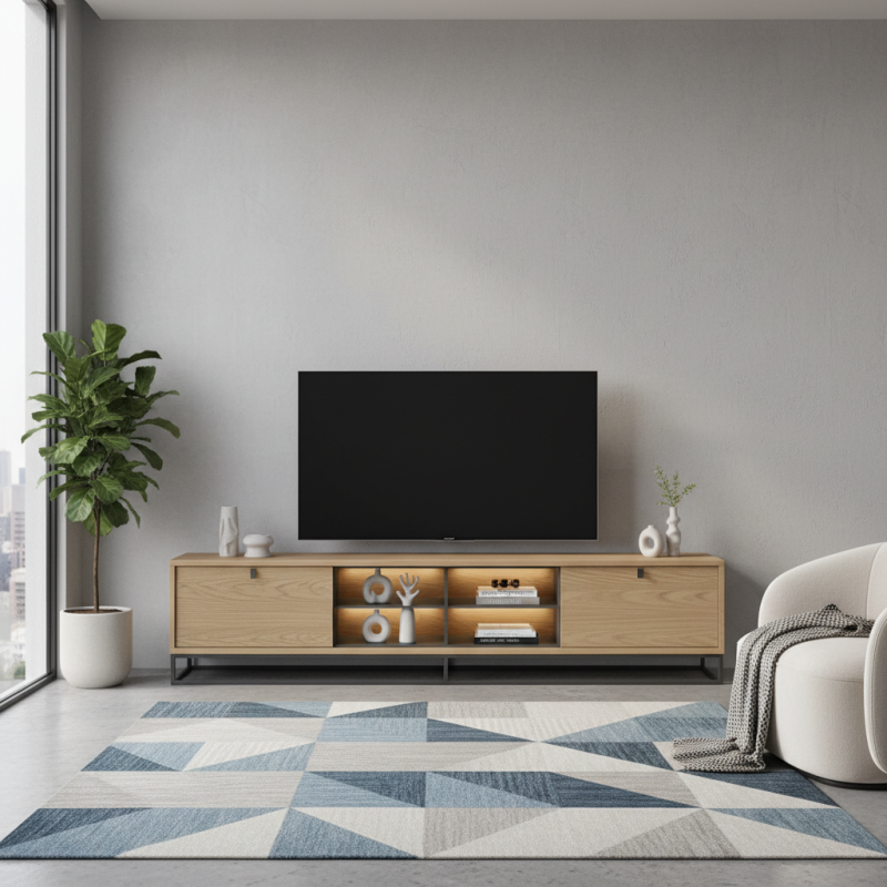 China Best Short TV Unit Designs for Modern Living Rooms?