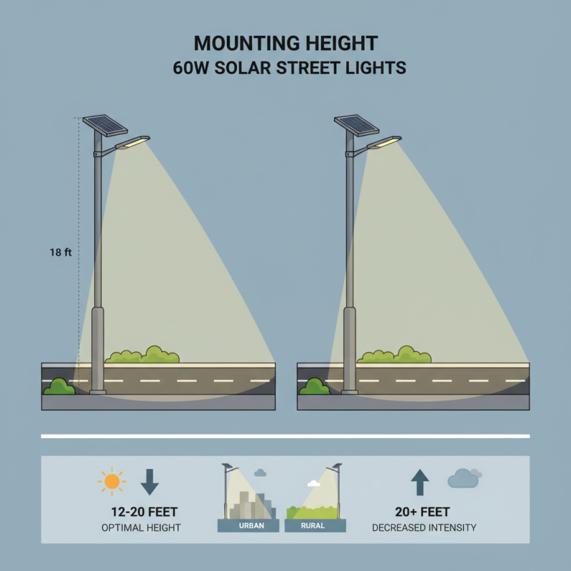 What is the Best Mounting Height for 60W Solar Street Lights?