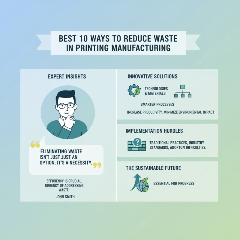 Best 10 Ways to Reduce Waste in Printing Manufacturing?