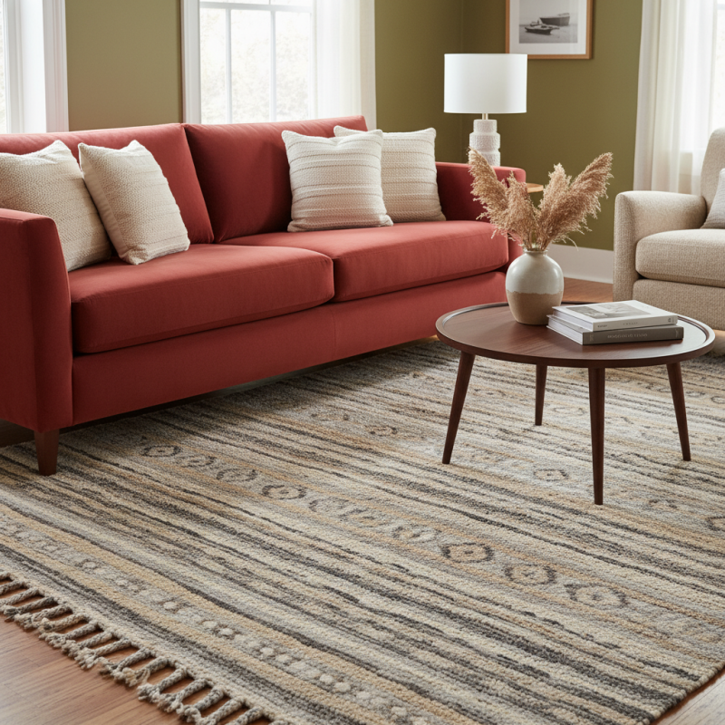 How to Choose the Right Rug for a Bold Colored Sofa?