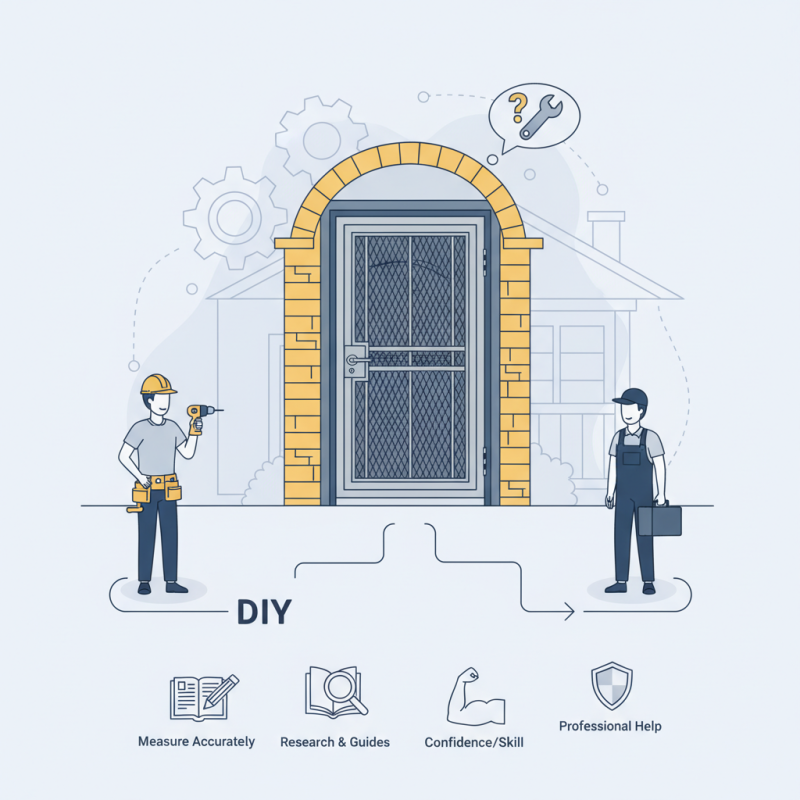 Can I Install a Steel Security Door Myself for Home Safety?