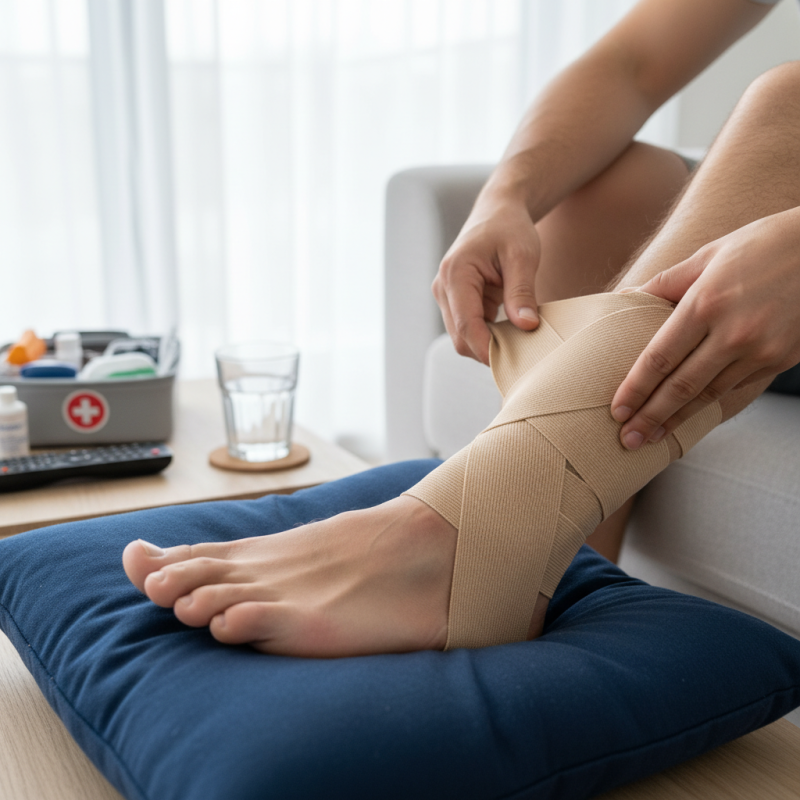 How to Properly Apply a Compression Bandage for Sprained Ankle?
