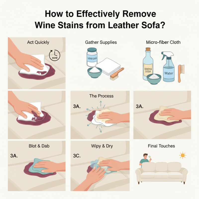 How to Effectively Remove Wine Stains from Leather Sofa?