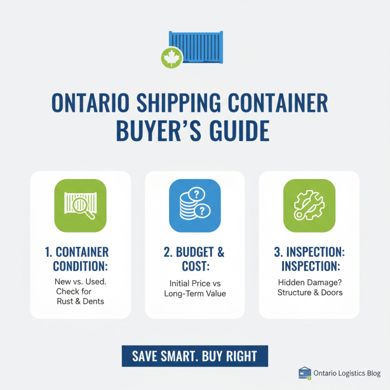 How to Buy Shipping Containers in Ontario for Global Trade?