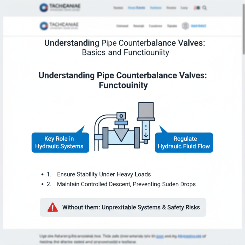 Why Choose Pipe Counterbalance Valves for Your Projects?