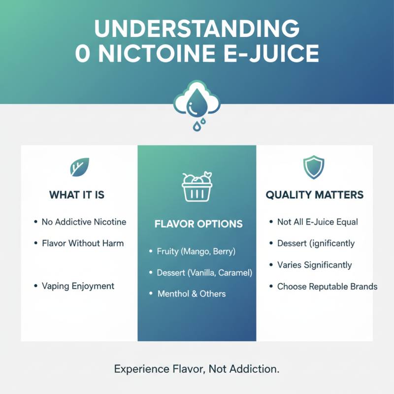 How to Choose the Best 0 Nicotine E-Juice for You?