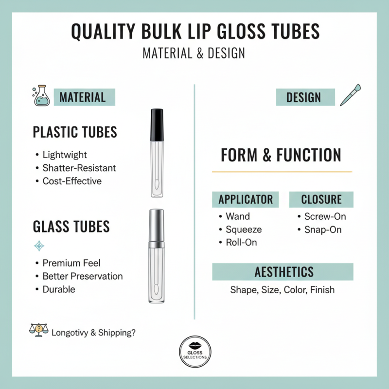How to Choose the Best Bulk Lip Gloss Tubes for Your Business?