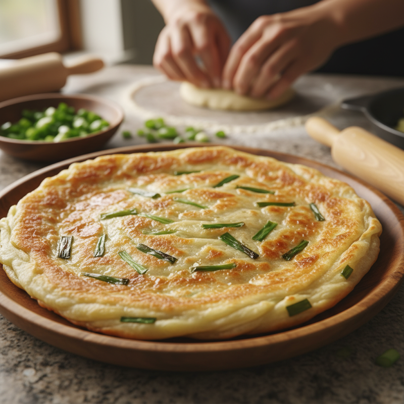 How to Make Fried Baked Scallion Pancakes at Home?