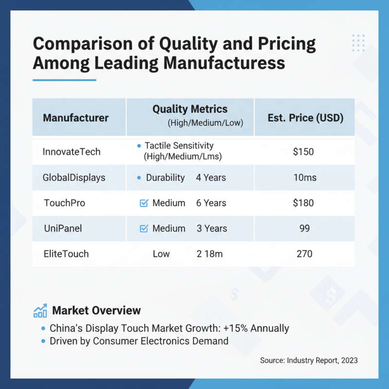 Explore the Best Display Touch Panel Manufacturers in China?