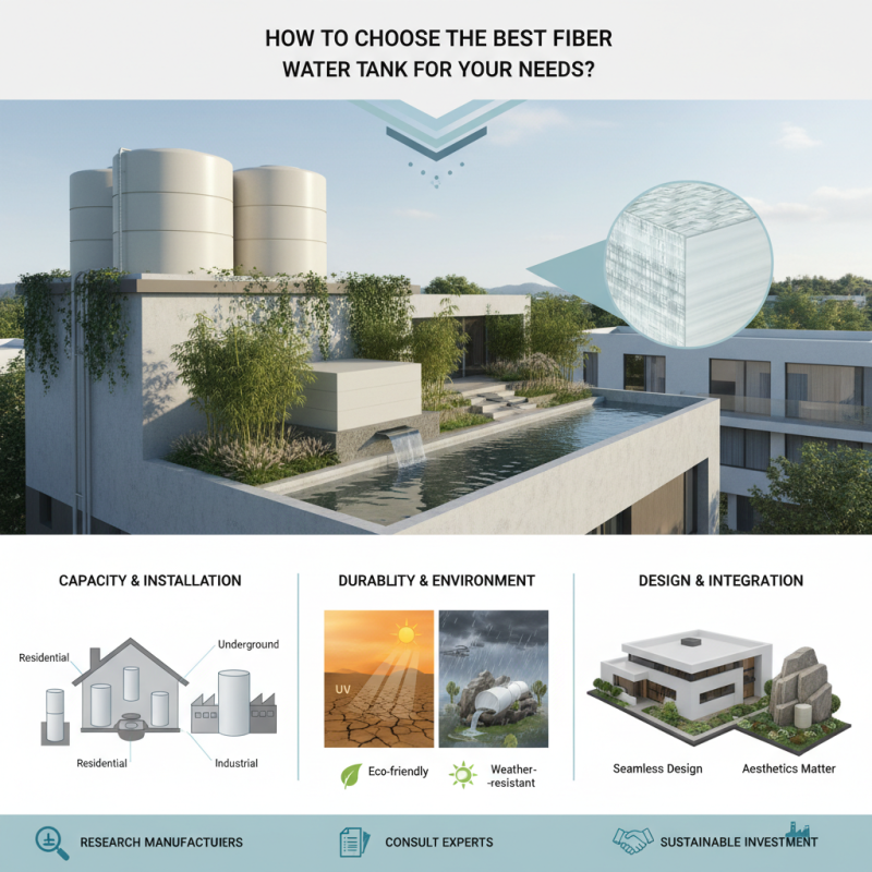 How to Choose the Best Fiber Water Tank for Your Needs?