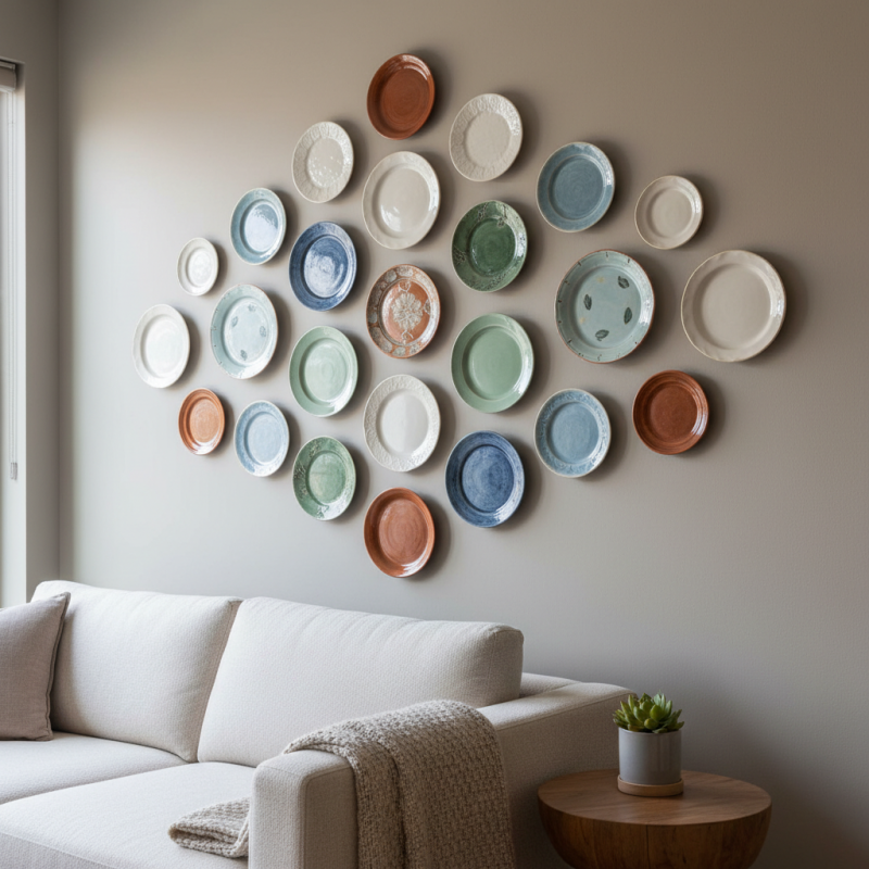 How to Create a Stunning Gallery Wall with Ceramic Plates?