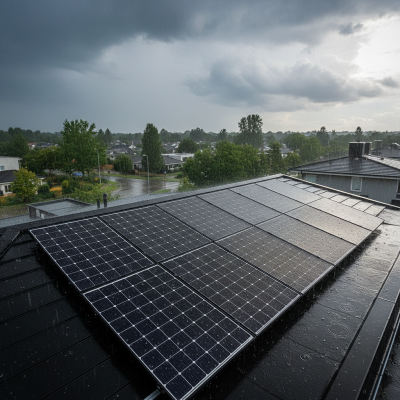 How Does Rain Affect Solar Power Efficiency and Output?