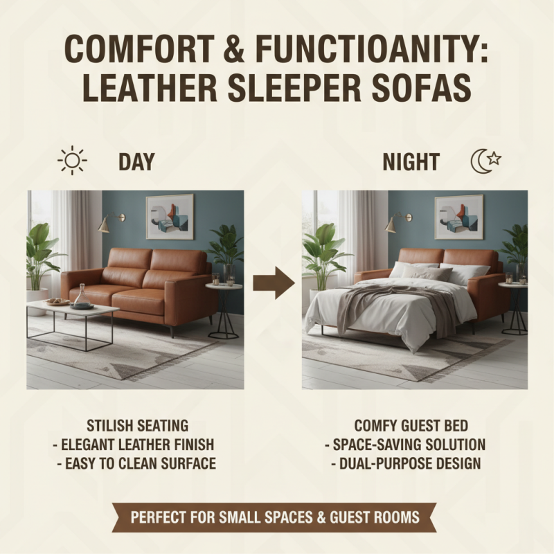 What is a leather sleeper sofa and how does it enhance your living space?