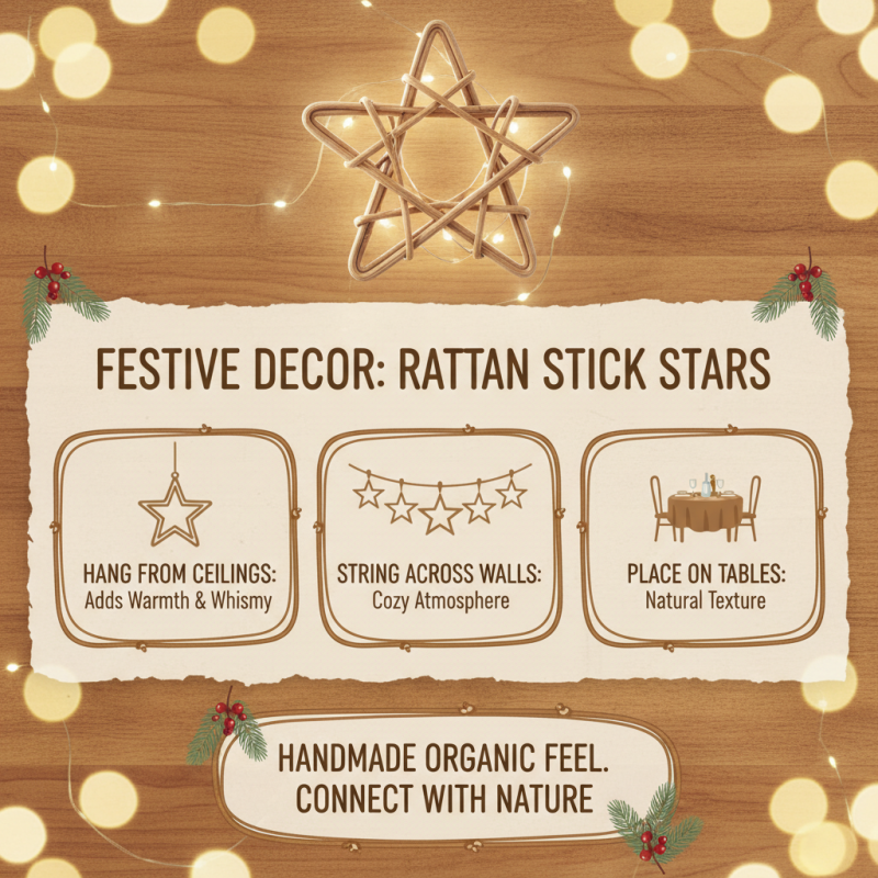 Top 10 Creative Uses for Rattan Stick Stars in Home Decor?