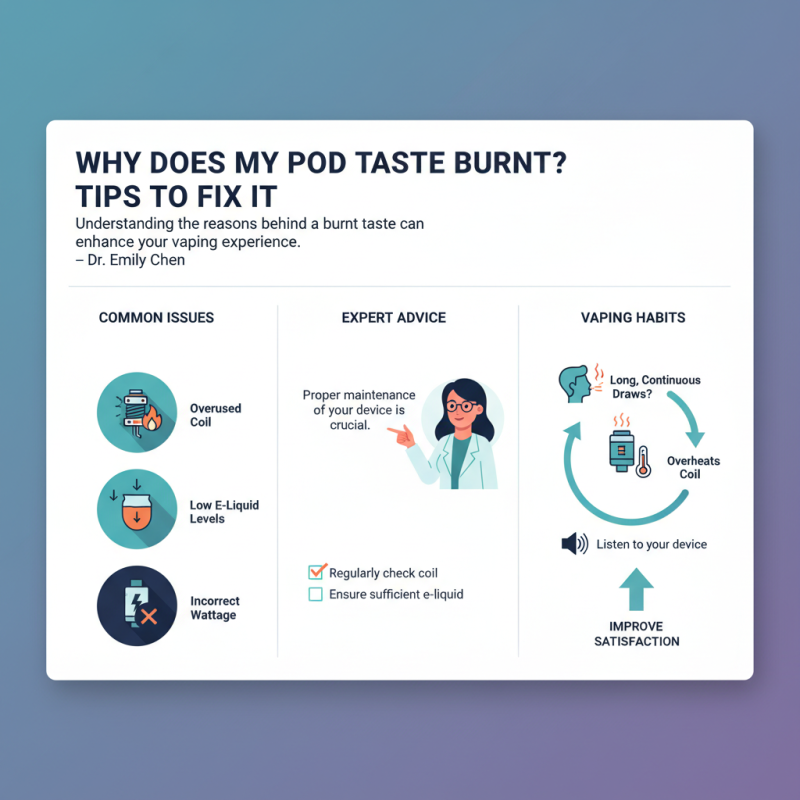 Why Does My Pod Taste Burnt Tips to Fix It?