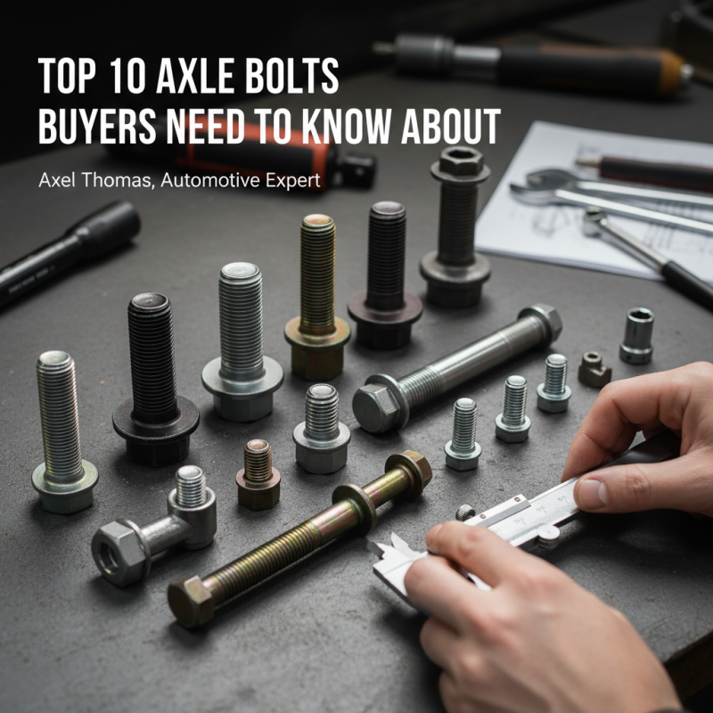 Top 10 Axle Bolts Buyers Need to Know About?
