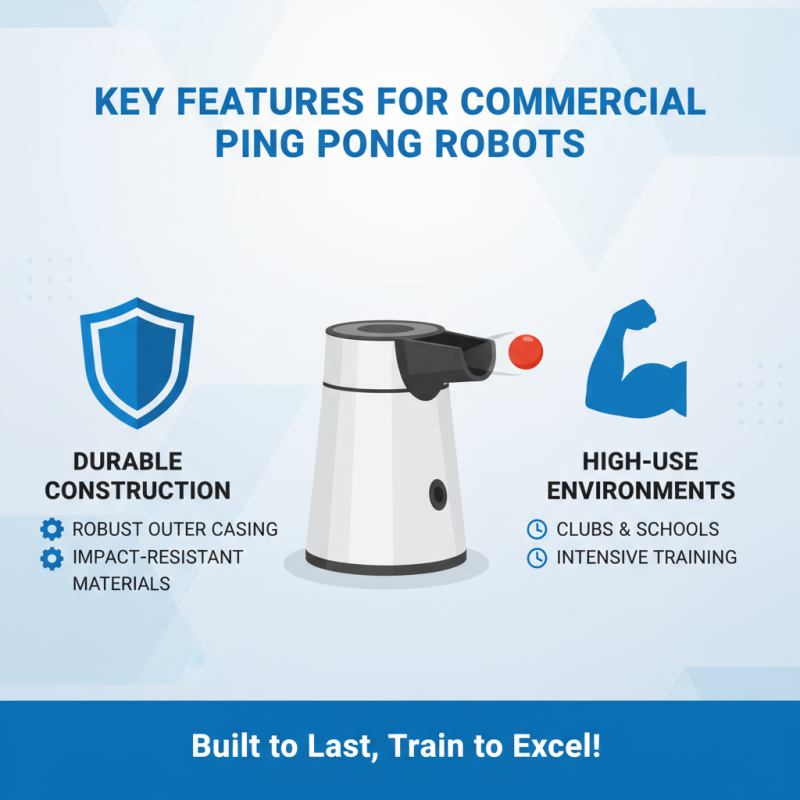 How to Choose a Durable Commercial Ping Pong Robot for 2026?