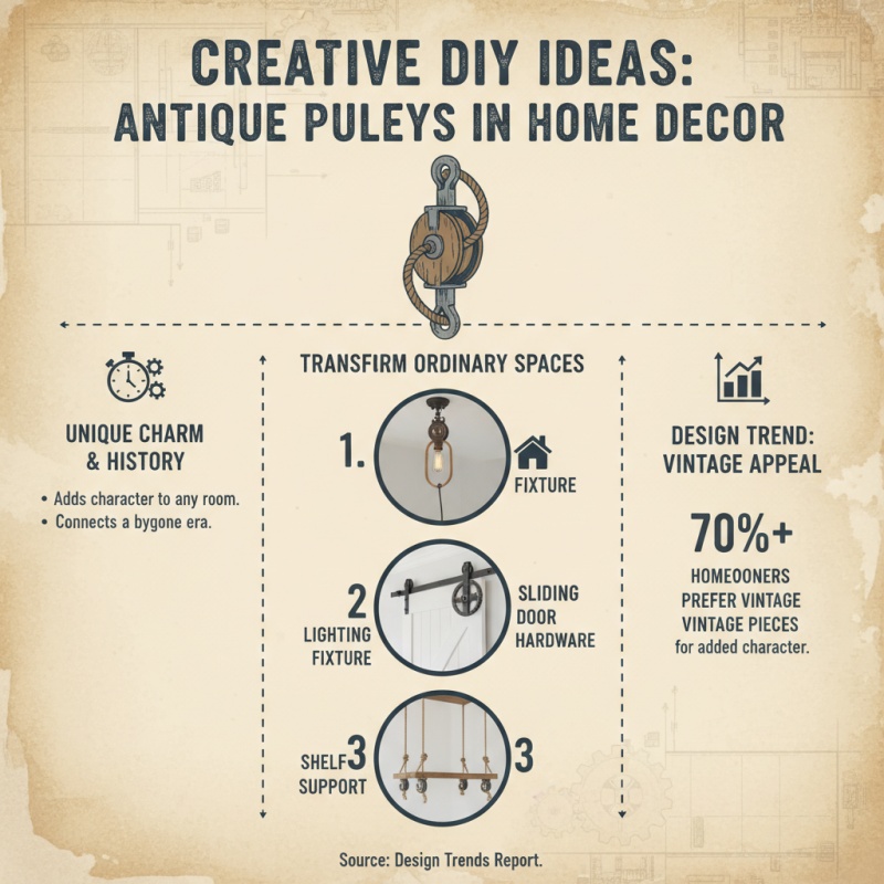 How to Use Antique Pulley for DIY Home Decor Projects?