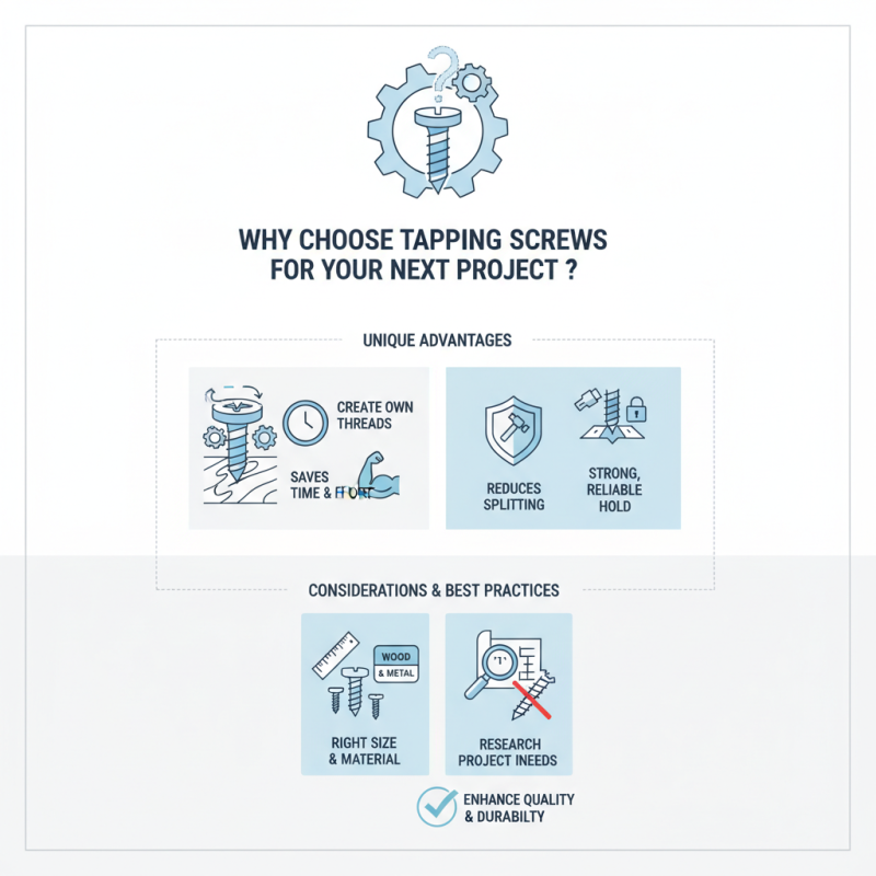 Why Choose Tapping Screws for Your Next Project?